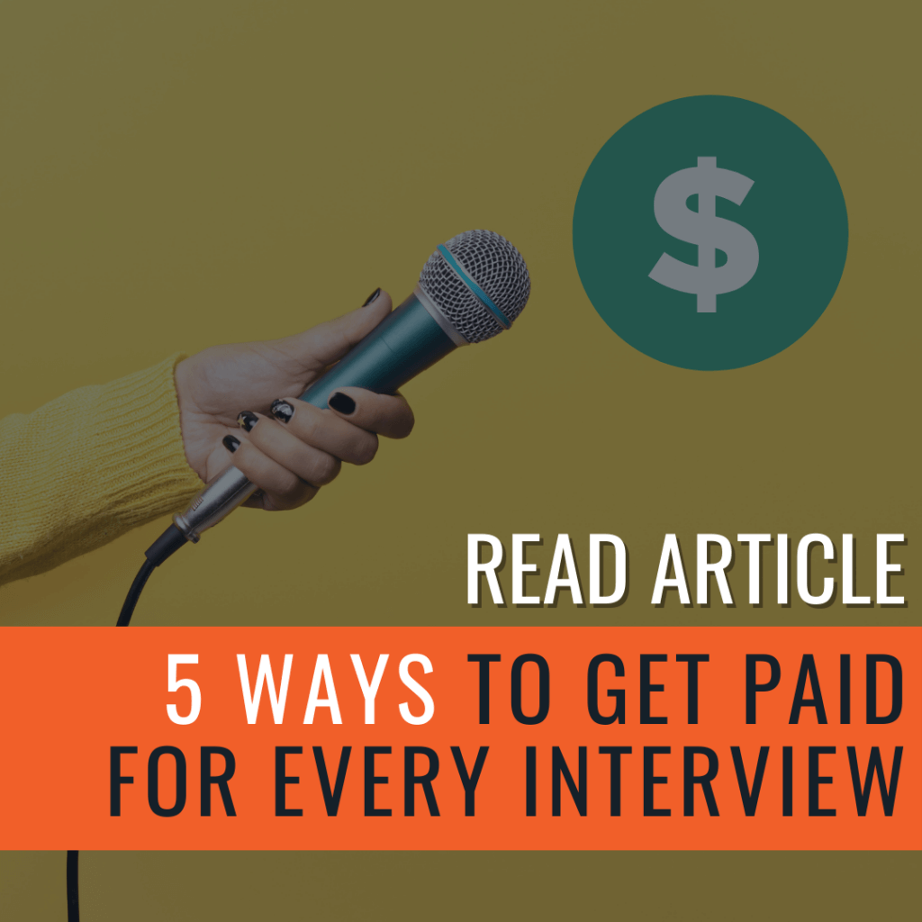 get paid for every podcast interview